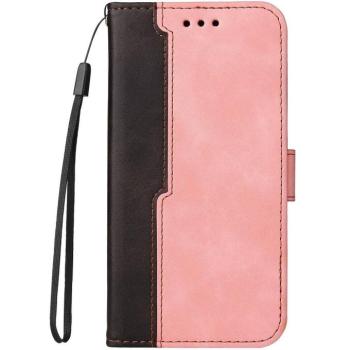 Xiaomi Redmi K70 Ultra, Oldalra nyíló tok, stand, kártyatartóval, kézpánttal, Wooze Colour Wallet, rózsaszín kép