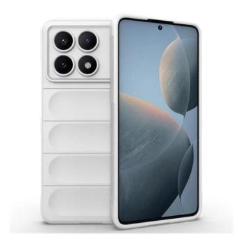 Xiaomi Redmi K70E / Poco X6 Pro 5G, Szilikon tok, közepesen ütésálló, 3D minta, fehér kép