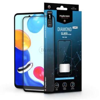 Xiaomi Redmi Note 11/Note 11S edzett üveg képernyővédő fólia - MyScreen Protector Diamond Glass Lite Edge2.5D Full Glue - fekete kép