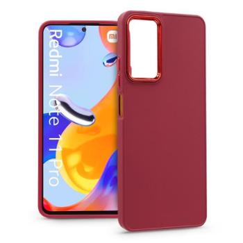 Xiaomi Redmi Note 11 Pro/Redmi Note 11 Pro 5G szilikon hátlap - Frame - magenta kép