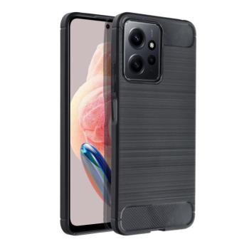 Xiaomi Redmi Note 12 4G szilikon tok, fekete, Carbon fiber kép