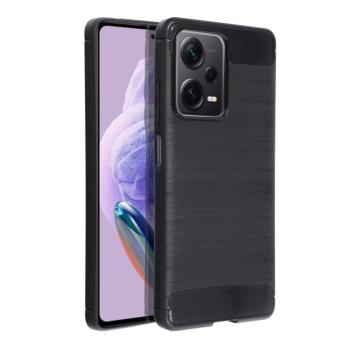 Xiaomi Redmi Note 12 Pro Plus szilikon tok, fekete, Carbon fiber kép