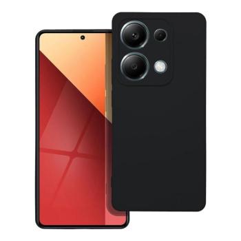 Xiaomi Redmi Note 13 4G szilikon tok, matt, velúr belső, fekete, Silicone kép