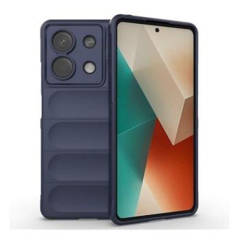 Xiaomi Redmi Note 13 5G, Szilikon tok, közepesen ütésálló, 3D minta, sötétkék kép