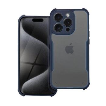 Xiaomi Redmi Note 13 5G, Szilikon tok, közepesen ütésálló, légpárnás sarok, akril hátlap, Anti-Drop Case, átlátszó/sötétkék kép