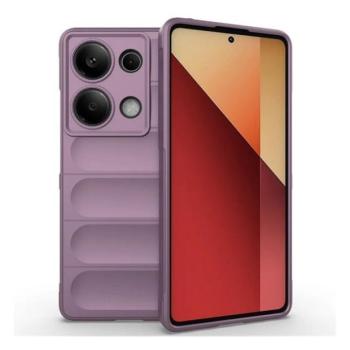 Xiaomi Redmi Note 13 Pro 4G / Poco M6 Pro 4G, Szilikon tok, közepesen ütésálló, 3D minta, lila kép