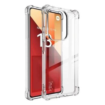 Xiaomi Redmi Note 13 Pro 4G / Poco M6 Pro 4G, Szilikon tok, közepesen ütésálló, légpárnás sarok, IMAK, átlátszó kép