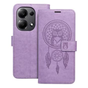 Xiaomi Redmi Note 13 Pro 4G telefon tok, könyvtok, oldalra nyíló tok, mágnesesen záródó, lila, dreamcatcher, Forcell Mezzo kép