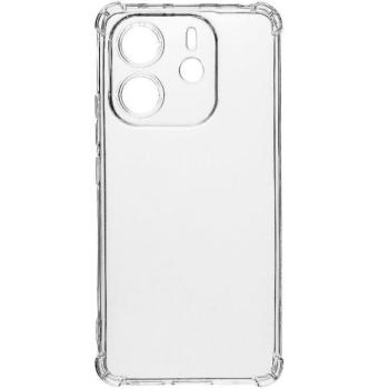 Xiaomi Redmi Note 14 4G (Global), Szilikon tok, légpárnás sarok, Tactical TPU Plyo, átlátszó kép