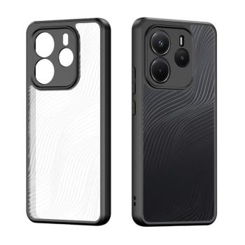Xiaomi Redmi Note 14 4G hátlap tok, telefon tok, átlátszó / fekete, PC/TPU, kamera védelemmel, Dux Ducis Aimo kép