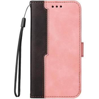 Xiaomi Redmi Note 14 5G (Global), Oldalra nyíló tok, stand, kártyatartóval, kézpánttal, Wooze Colour Wallet, rózsaszín kép