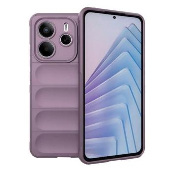 Xiaomi Redmi Note 14 5G (Global), Szilikon tok, közepesen ütésálló, 3D minta, lila kép