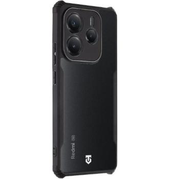 Xiaomi Redmi Note 14 5G (Global), Szilikon tok, közepesen ütésálló, légpárnás sarok, Tactical Quantum Stealth, átlátszó/fekete kép