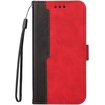 Xiaomi Redmi Note 14 Pro 5G (Global) / Poco X7, Oldalra nyíló tok, stand, kártyatartóval, kézpánttal, Wooze Colour Wallet, piros kép