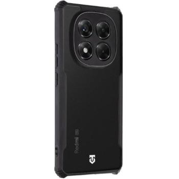 Xiaomi Redmi Note 14 Pro 5G (Global) / Poco X7, Szilikon tok, közepesen ütésálló, légpárnás sarok, Tactical Quantum Stealth, átlátszó/fekete kép