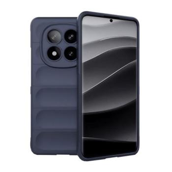 Xiaomi Redmi Note 14 Pro Plus 5G (Global), Szilikon tok, közepesen ütésálló, 3D minta, sötétkék kép