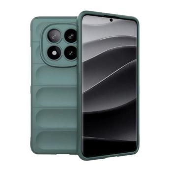 Xiaomi Redmi Note 14 Pro Plus 5G (Global), Szilikon tok, közepesen ütésálló, 3D minta, sötétzöld kép