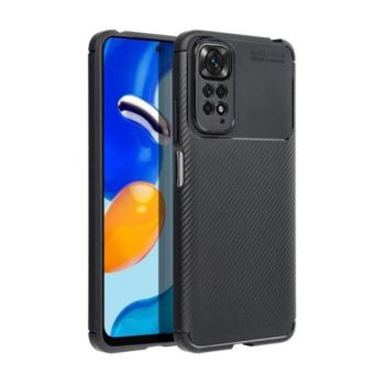 Xiaomi Redmi Note 14 Pro Plus 5G (Global), Szilikon tok, közepesen ütésálló, légpárnás sarok, karbon minta, fekete kép
