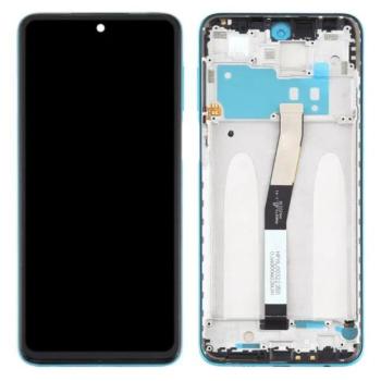 Xiaomi Redmi Note 9 Pro 5G kompatibilis LCD modul kerettel, OEM jellegű, fekete, Grade S+ kép