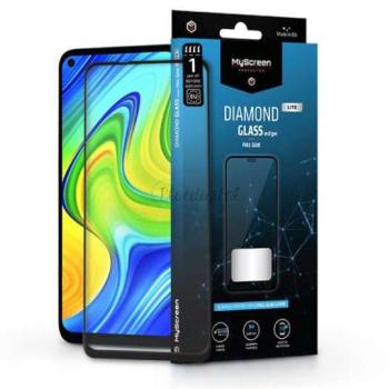 Xiaomi Redmi Note 9/Redmi Note 9T 5G/Redmi 10X 4G edzett üveg képernyővédő fólia- MyScreen Protector Diamond Glass Lite Edge2.5D Full Glue - fekete kép