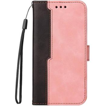 Xiaomi Redmi Turbo 3 / Poco F6, Oldalra nyíló tok, stand, kártyatartóval, kézpánttal, Wooze Colour Wallet, rózsaszín kép
