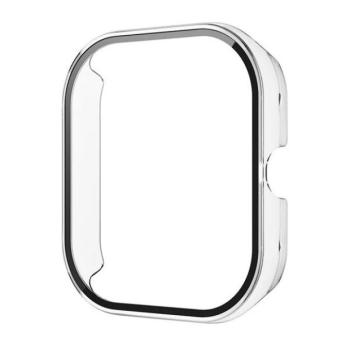 Xiaomi Redmi Watch 4, Műanyag védőkeret, kijelzővédő üveggel, közepesen ütésálló, szíj nélkül, átlátszó kép