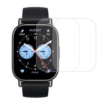 Xiaomi Redmi Watch 5 Lite, Kijelzővédő fólia, ütésálló fólia (az íves részre nem hajlik rá!), Tempered Glass (edzett üveg), Clear, 2 db / csomag kép