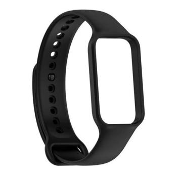 Xiaomi Smart Band 8 Active / Redmi Smart Band 2, szilikon pótszíj, állítható, fekete kép