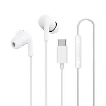 Xiaomi Vezetékes USB-C headset / fülhallgató hangerőszabályzóval, mikrofonnal, fehér kép