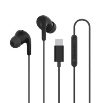 Xiaomi Vezetékes USB-C headset / fülhallgató hangerőszabályzóval, mikrofonnal, fekete kép
