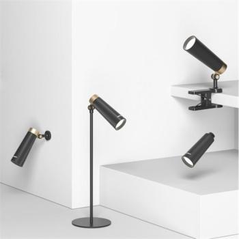 XIAOMI YEELIGHT 4in1 asztali lámpa (LED, 5W, 4000K, 1800 mAh akku, 180°-ban forgatható, csíptethető) FEKETE kép