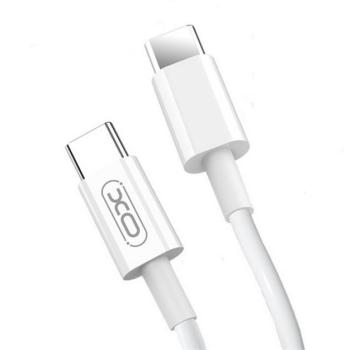XO adatkábel (Type-C - Type-C, 40W, PD gyorstöltő, 100cm) FEHÉR kép