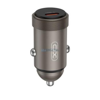 XO autós töltő CC70 PD 30W 1x USB-C fekete kép
