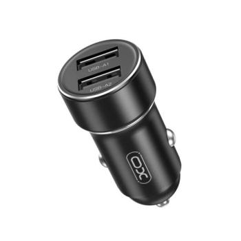 XO CC53 autós töltő 2x USB-A 12W - fekete kép