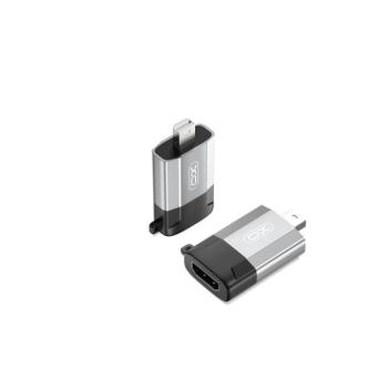 XO GB015 miniDisplayport - HDMI adapter 4K - szürke kép