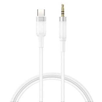 XO NB-R279B audiokábel USB-C - 3.5mm jack 1,0m - fehér kép