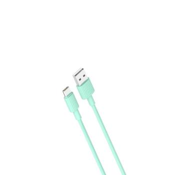 XO NB156 USB-A - Type-C kábel 2.4A 1m - zöld kép
