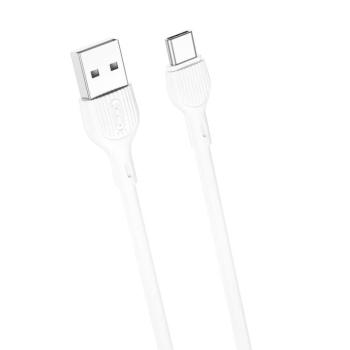 XO NB200 USB-A - Type-C kábel 2.1A 2m - fehér kép