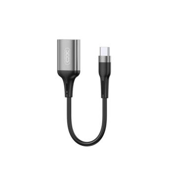 XO NB201 USB-A - USB-C adapter - fekete kép