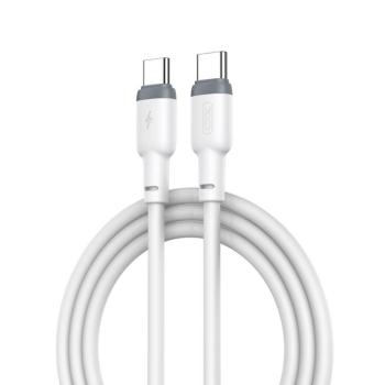XO NB208B Type-C - Type-C kábel 60W PD 1m - fehér kép