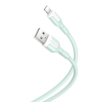 XO NB212 USB-A - Lightning kábel 2.1A 1m - zöld kép