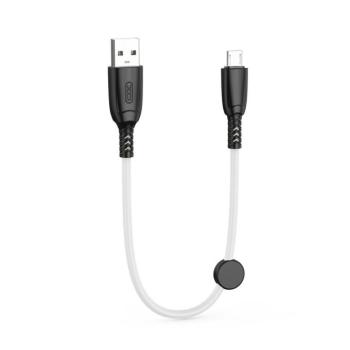 XO NB247 USB-A - microUSB kábel 0.25m 6A - fehér kép