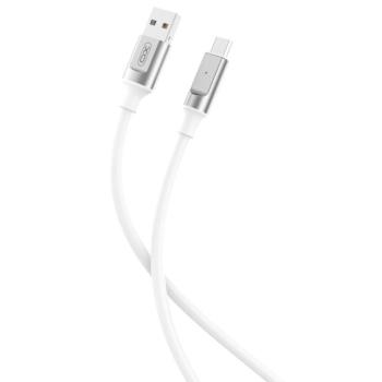 XO NB251 USB-A - microUSB kábel 1m 6A - fehér kép