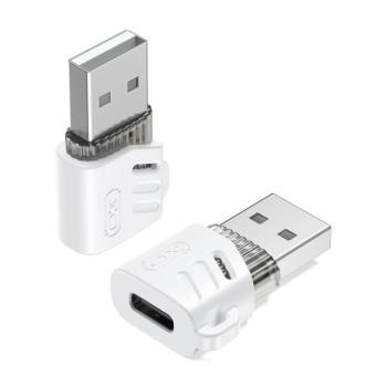 XO NB256D USB-C - USB adapter - fehér kép
