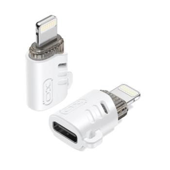 XO NB256E USB-C - Lightning adapter - fehér kép