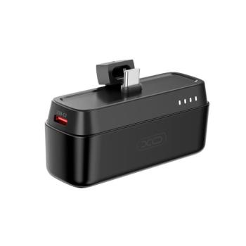 XO PR244 mini powerbank 20W 5000mAh USB-C csatlakozóval - fekete kép