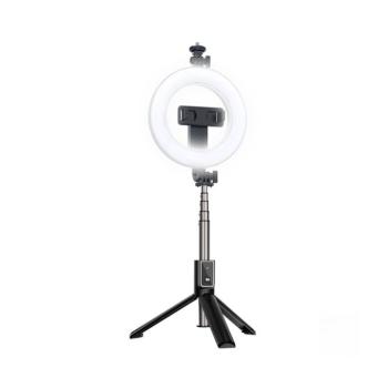 XO SS12 szelfi bot Bluetooth állvány 95cm LED lámpával - fekete kép