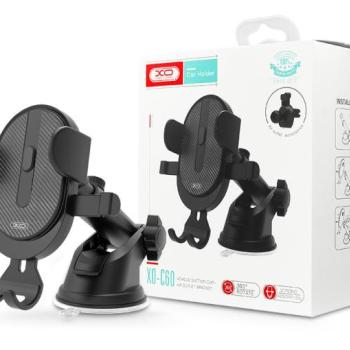 XO univerzális műszerfalra/szélvédőre helyezhető PDA/GSM autós tartó 4-6&quot; méretűkészülékhez - XO C60 Car Holder - fekete kép
