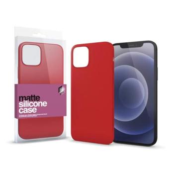 Xprotector Matte ultra vékony szilikon hátlap tok, Apple iPhone 13, korallpiros kép