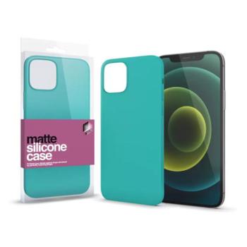 Xprotector Matte ultra vékony szilikon hátlap tok, Apple iPhone 13 Pro Max, mentazöld kép